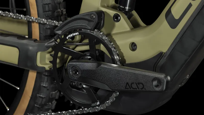 Cube Stereo Hybrid 160 HPC Race 750 Electric Mountain Bike in Olive - 2023-5